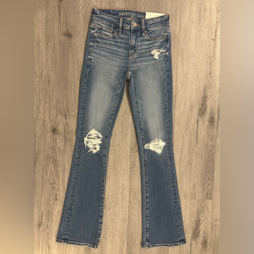 American Eagle Outfitters Blue Flare Jeans